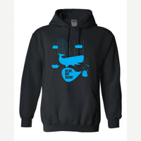 Oh No, Not Again (Falling Whale) — Hoodie / Black
