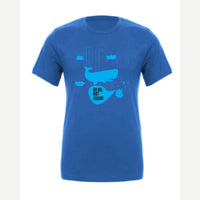 Oh No, Not Again (Falling Whale) — Premium Tee / True Royal