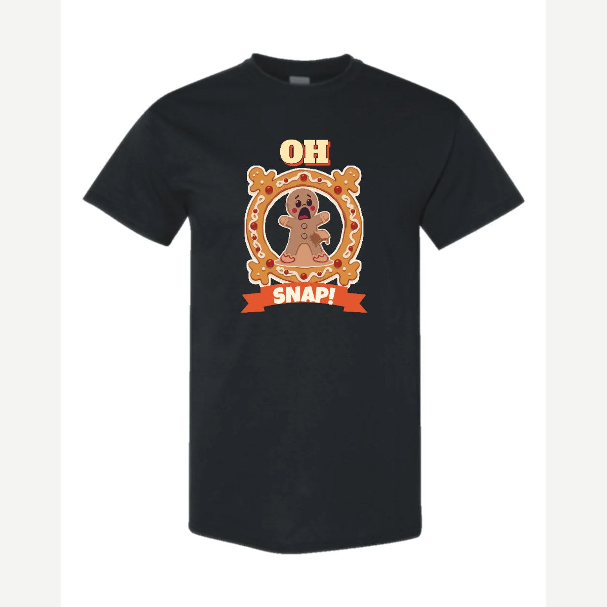 Oh Snap! (Gingerbread Man) — Classic Tee / Black