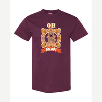Oh Snap! (Gingerbread Man) — Classic Tee / Maroon