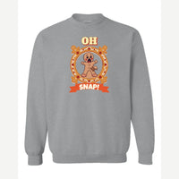 Oh Snap! (Gingerbread Man) — Crewneck Sweatshirt / Sport Grey