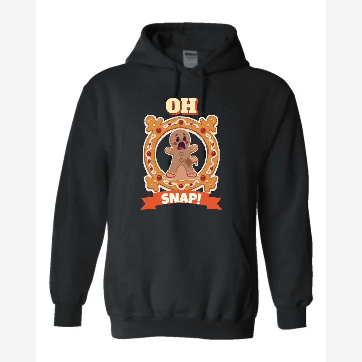 Oh Snap! (Gingerbread Man) — Hoodie / Black