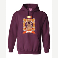 Oh Snap! (Gingerbread Man) — Hoodie / Maroon