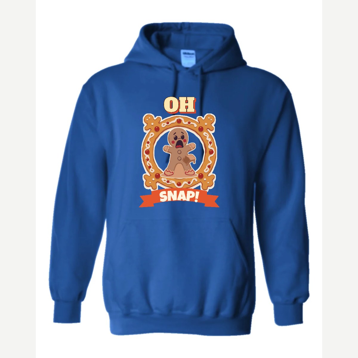 Oh Snap! (Gingerbread Man) — Hoodie / Royal
