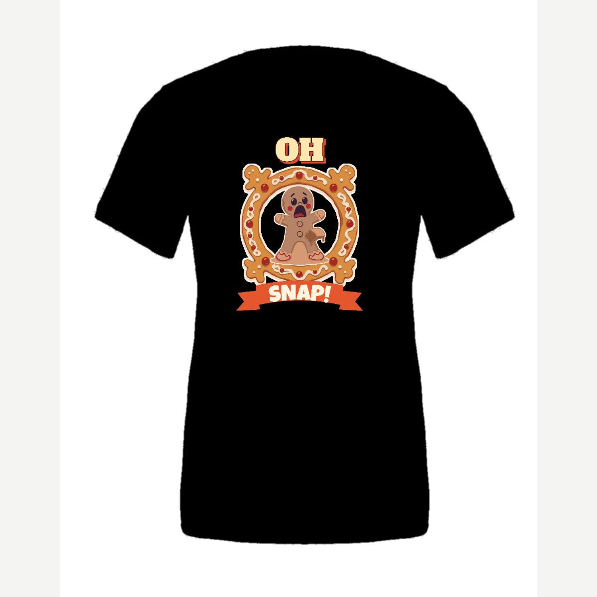 Oh Snap! (Gingerbread Man) — Premium Tee / Black