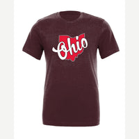 Ohio is Home — Premium Tee / Maroon