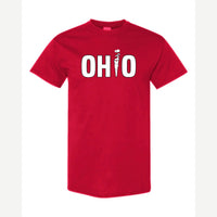 OHIO (Smoking i) — Classic Tee / Red