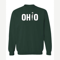 OHIO (Smoking i) — Crewneck Sweatshirt / Forest Green