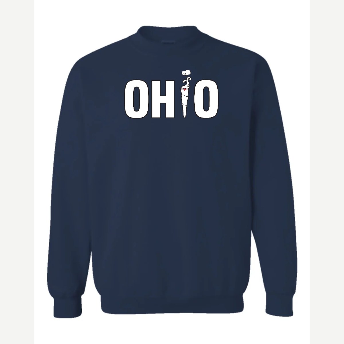 OHIO (Smoking i) — Crewneck Sweatshirt / Navy