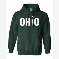 OHIO (Smoking i) — Hoodie / Forest Green