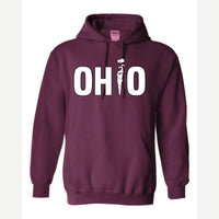 OHIO (Smoking i) — Hoodie / Maroon