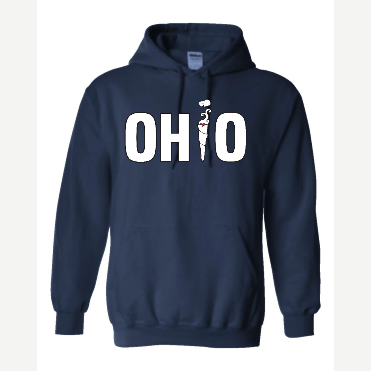 OHIO (Smoking i) — Hoodie / Navy