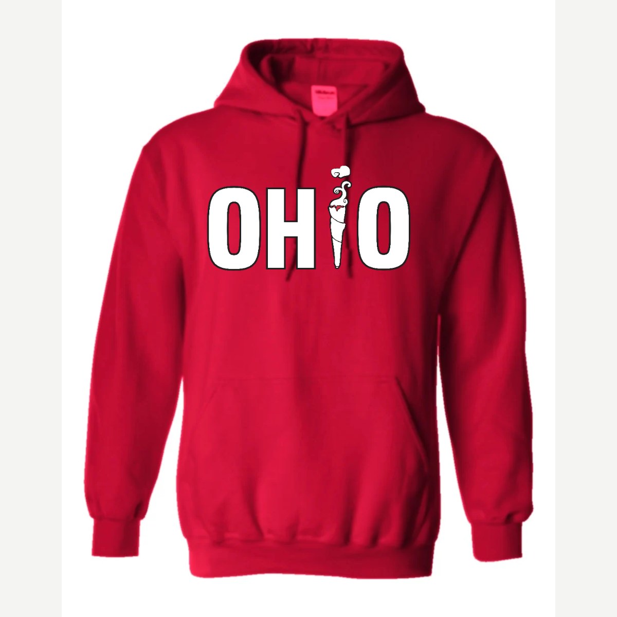 OHIO (Smoking i) — Hoodie / Red