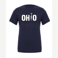 OHIO (Smoking i) — Premium Tee / Navy