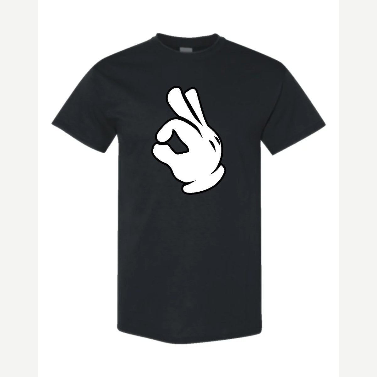 OK Hand (Cartoon Glove) — Classic Tee / Black