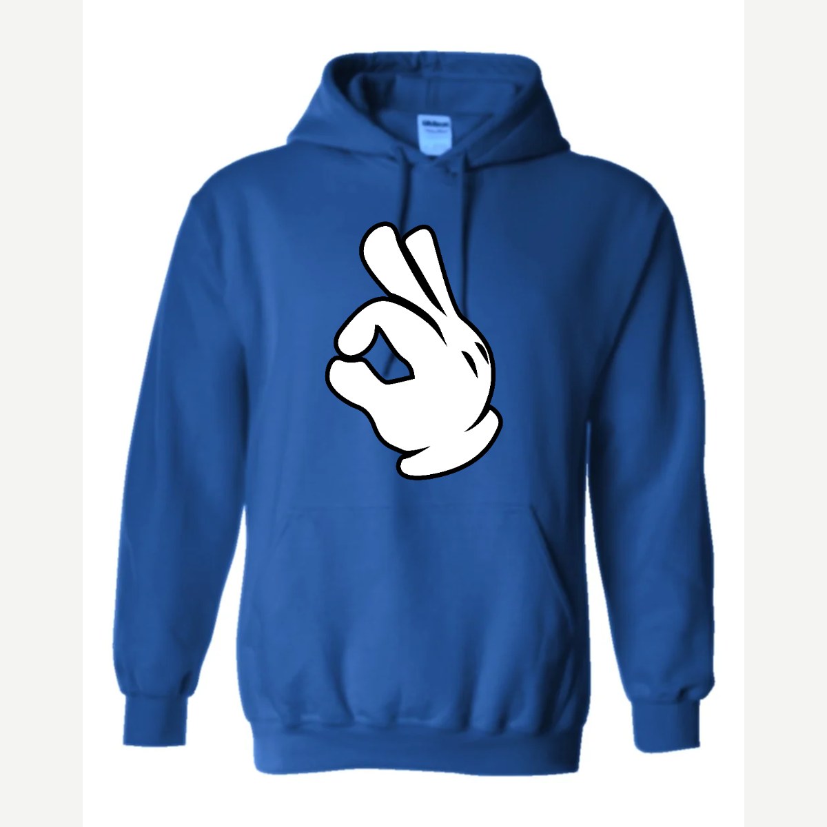 OK Hand (Cartoon Glove) — Hoodie / Royal