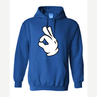 OK Hand (Cartoon Glove) — Hoodie / Royal