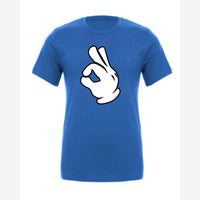 OK Hand (Cartoon Glove) — Premium Tee / True Royal