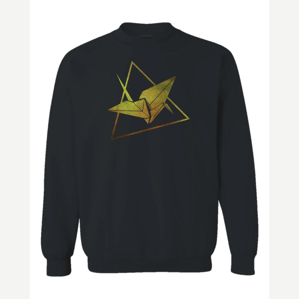 Origami — Crewneck Sweatshirt / Black