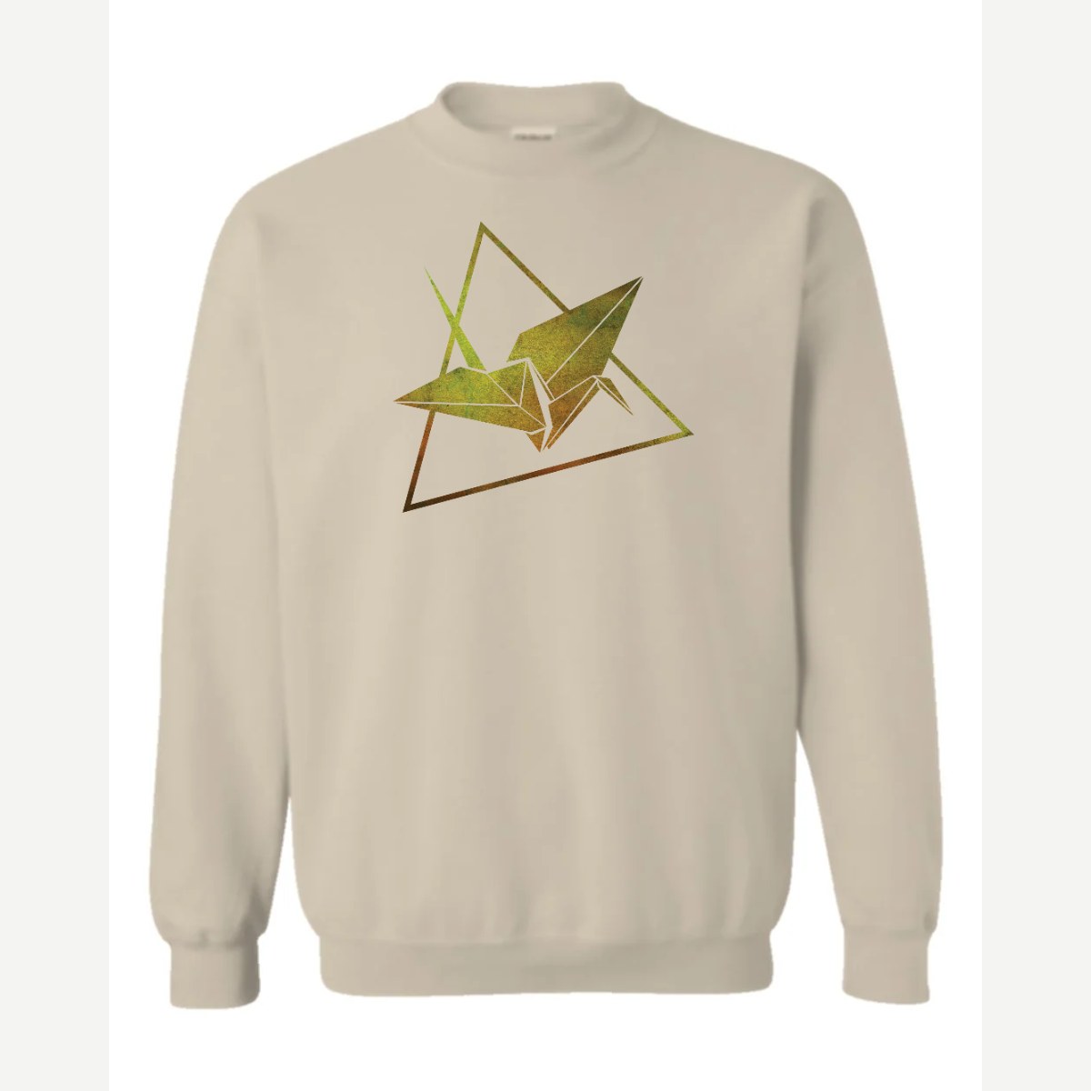 Origami — Crewneck Sweatshirt / Sand