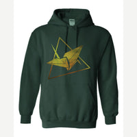 Origami — Hoodie / Forest Green