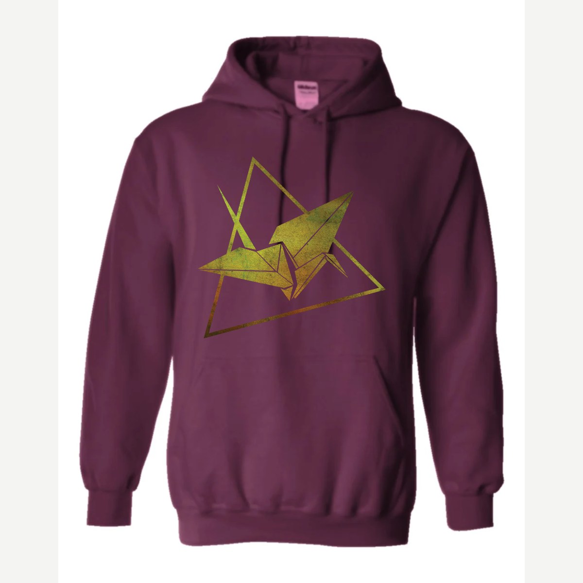 Origami — Hoodie / Maroon