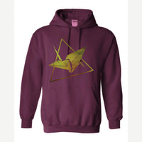 Origami — Hoodie / Maroon