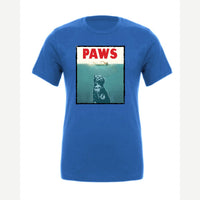 PAWS (Cat Movie Poster Parody) — Premium Tee / True Royal
