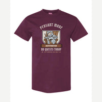 Peasant Mode Activated Knight — Classic Tee / Maroon