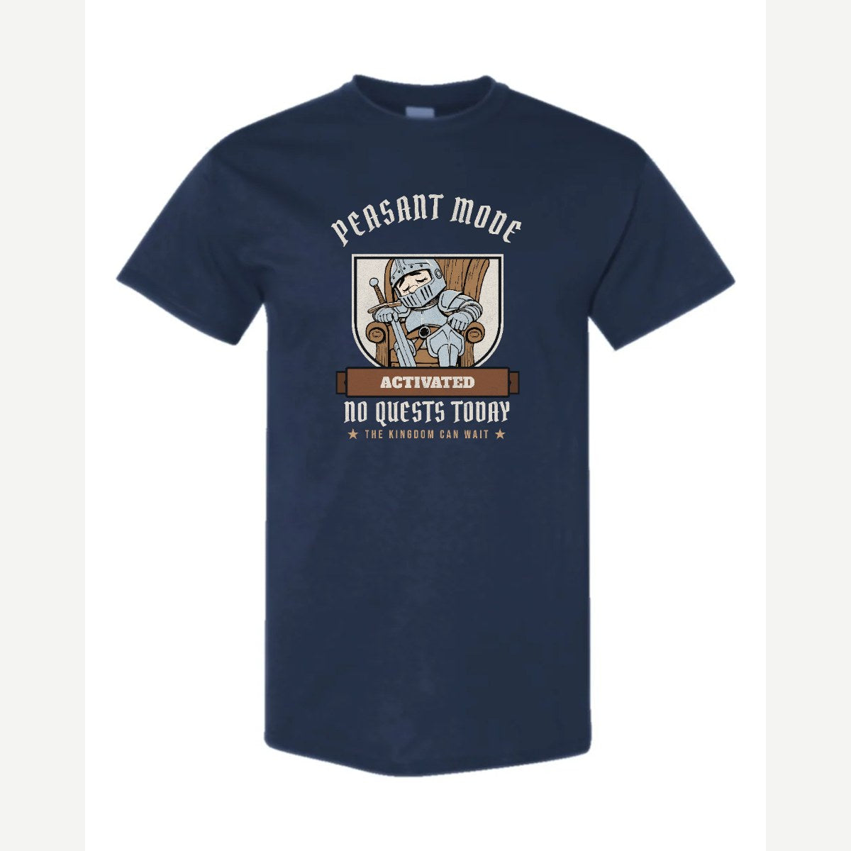 Peasant Mode Activated Knight — Classic Tee / Navy