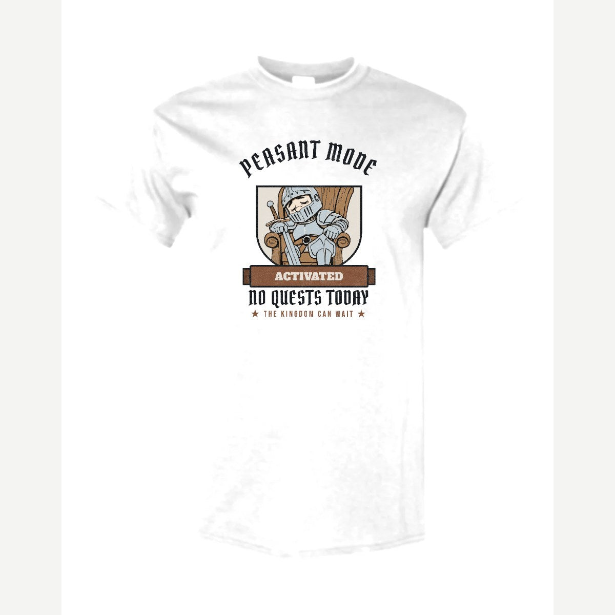 Peasant Mode Activated Knight — Classic Tee / White