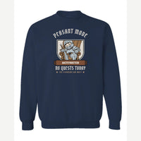 Peasant Mode Activated Knight — Crewneck Sweatshirt / Navy
