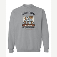 Peasant Mode Activated Knight — Crewneck Sweatshirt / Sport Grey