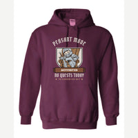 Peasant Mode Activated Knight — Hoodie / Maroon