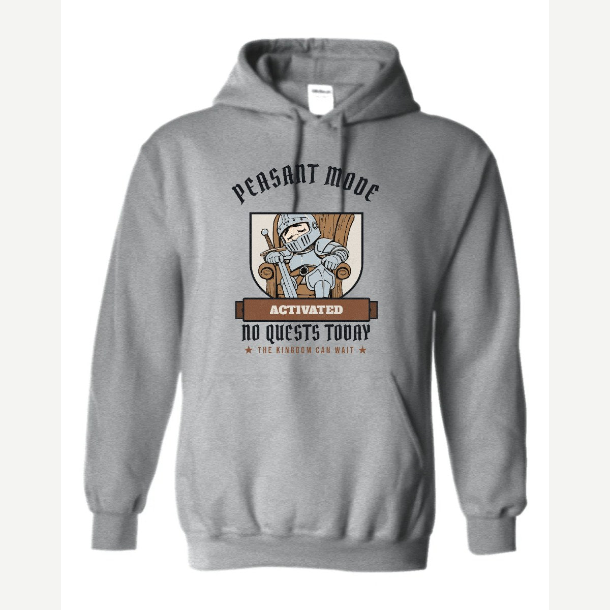 Peasant Mode Activated Knight — Hoodie / Sport Grey