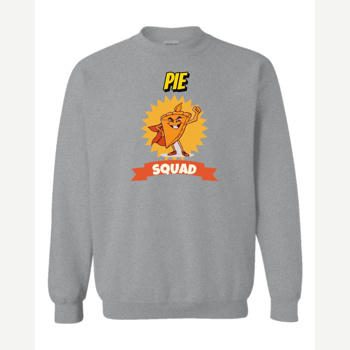 Pie Squad — Crewneck Sweatshirt / Sport Grey