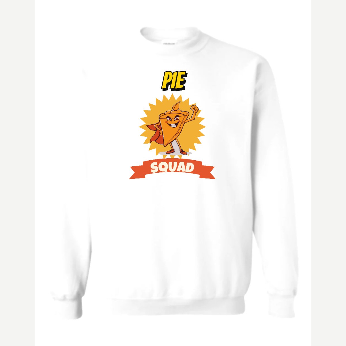 Pie Squad — Crewneck Sweatshirt / White