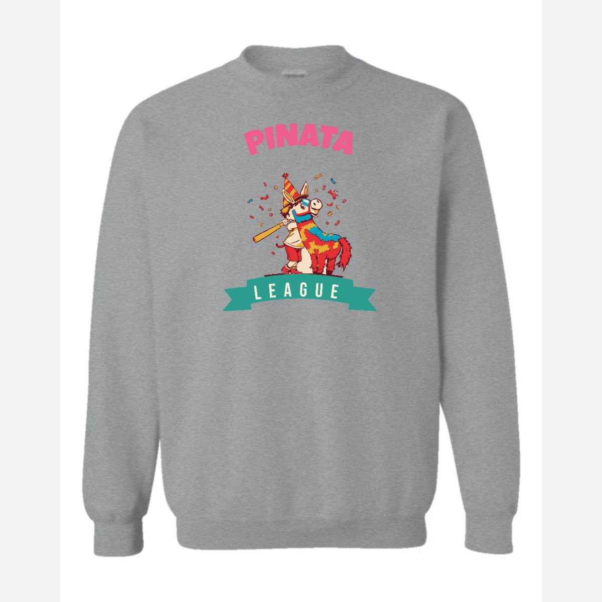 Piñata League — Crewneck Sweatshirt / Sport Grey