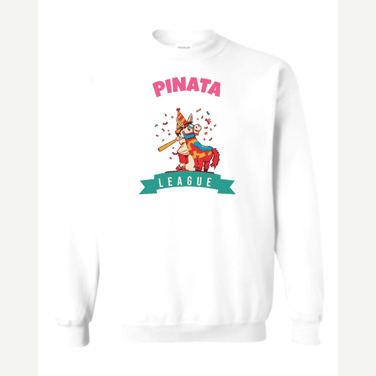 Piñata League — Crewneck Sweatshirt / White