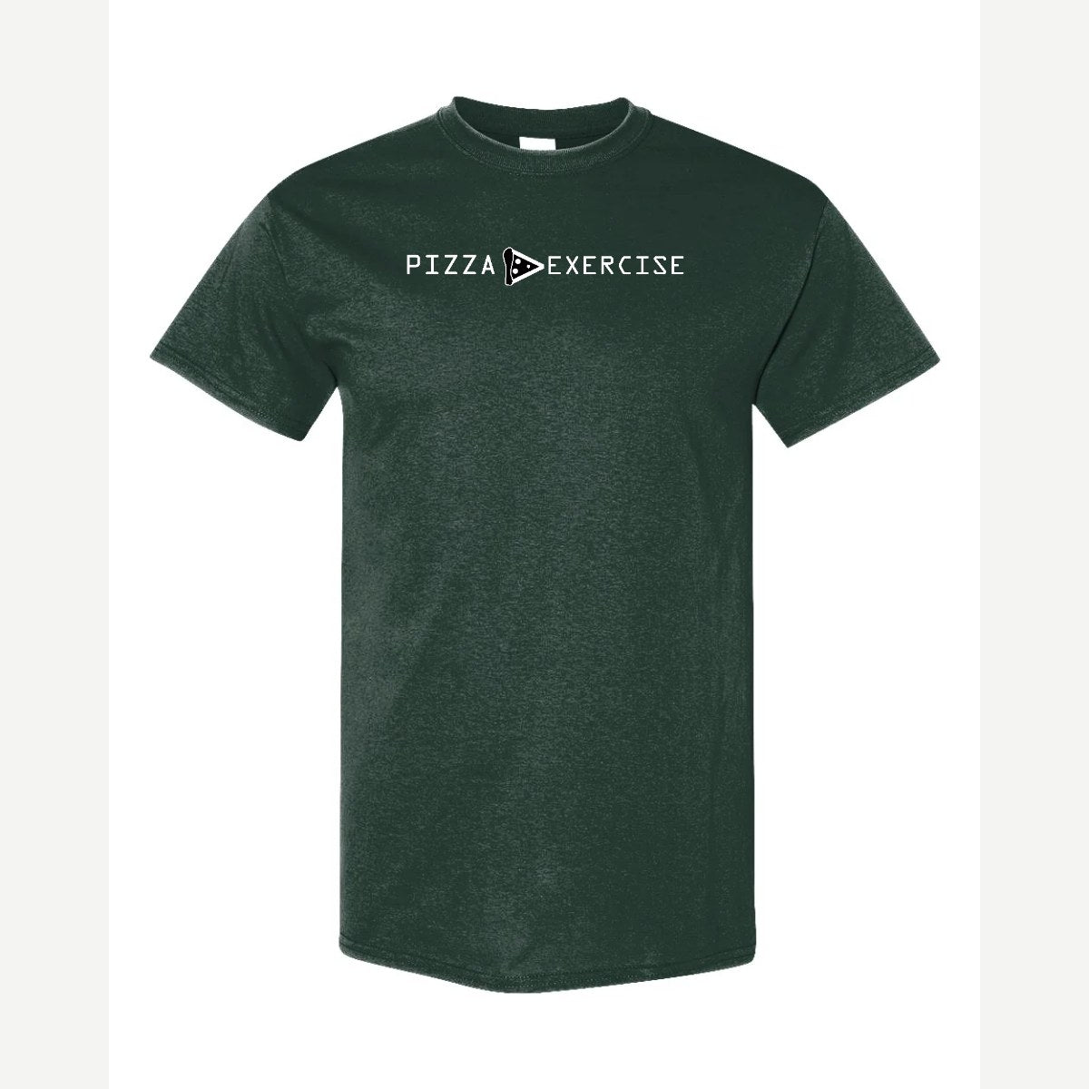 Pizza is Greater Than Exercise — Classic Tee / Forest Green