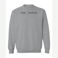 Pizza is Greater Than Exercise — Crewneck Sweatshirt / Sport Grey