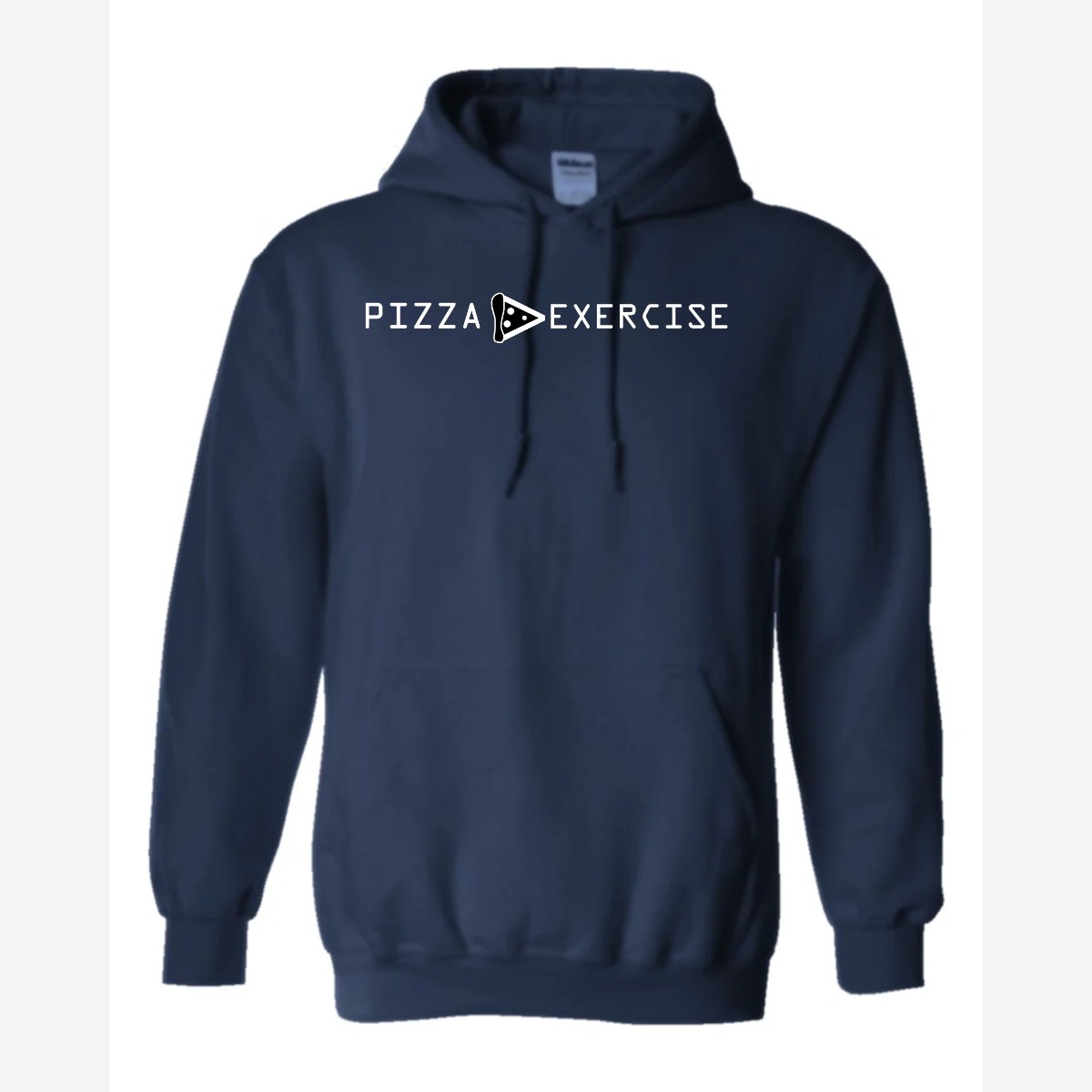 Pizza is Greater Than Exercise — Hoodie / Navy