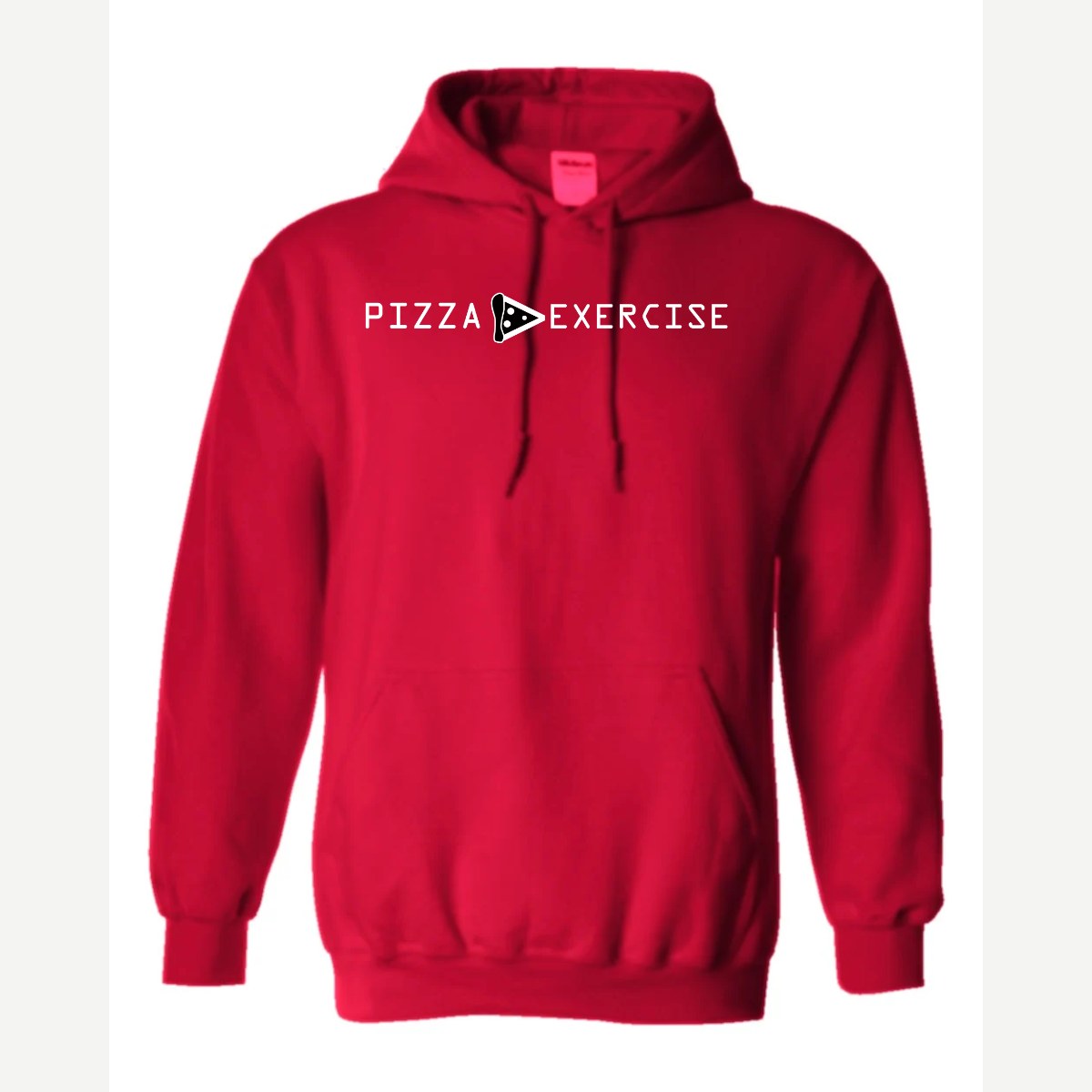 Pizza is Greater Than Exercise — Hoodie / Red