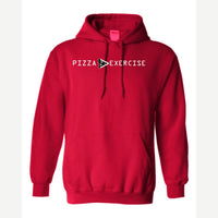 Pizza is Greater Than Exercise — Hoodie / Red