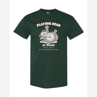 Playing Dead at Work Opossum — Classic Tee / Forest Green