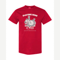 Playing Dead at Work Opossum — Classic Tee / Red