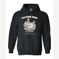 Playing Dead at Work Opossum — Hoodie / Black