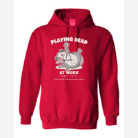Playing Dead at Work Opossum — Hoodie / Red