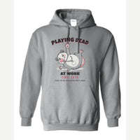Playing Dead at Work Opossum — Hoodie / Sport Grey