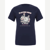 Playing Dead at Work Opossum — Premium Tee / Navy